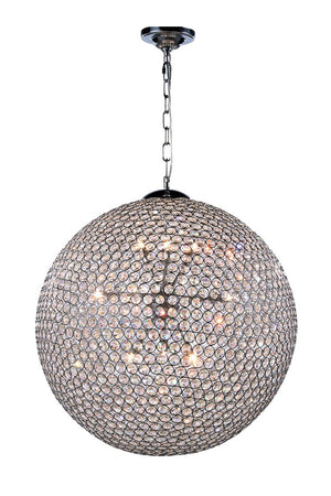 Elegant Lighting - V2102D24C/RC - 12 Light Pendant - Cabaret - Chrome