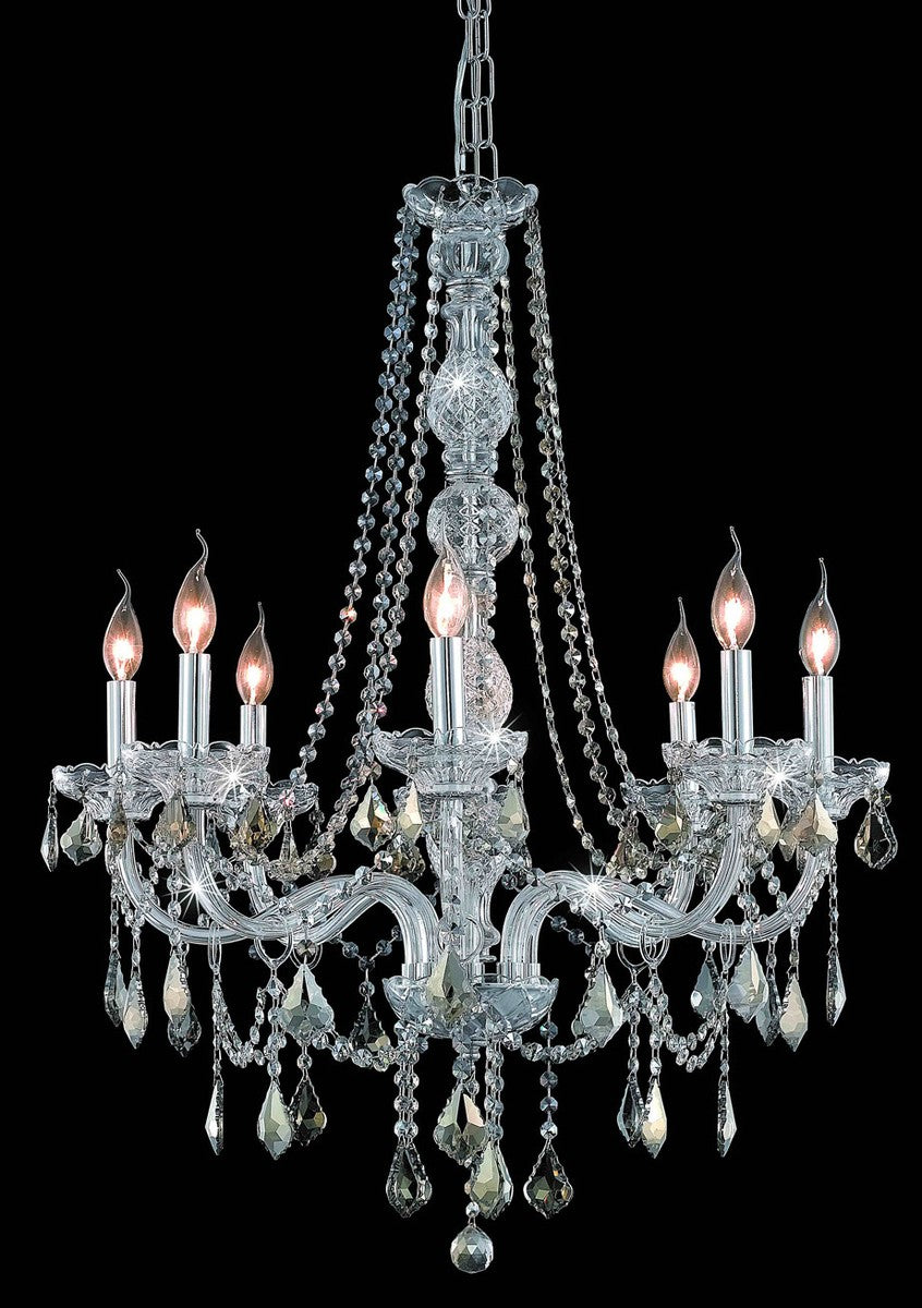 Elegant Lighting - V7858D28C-GT/RC - Eight Light Chandelier - Verona - Chrome