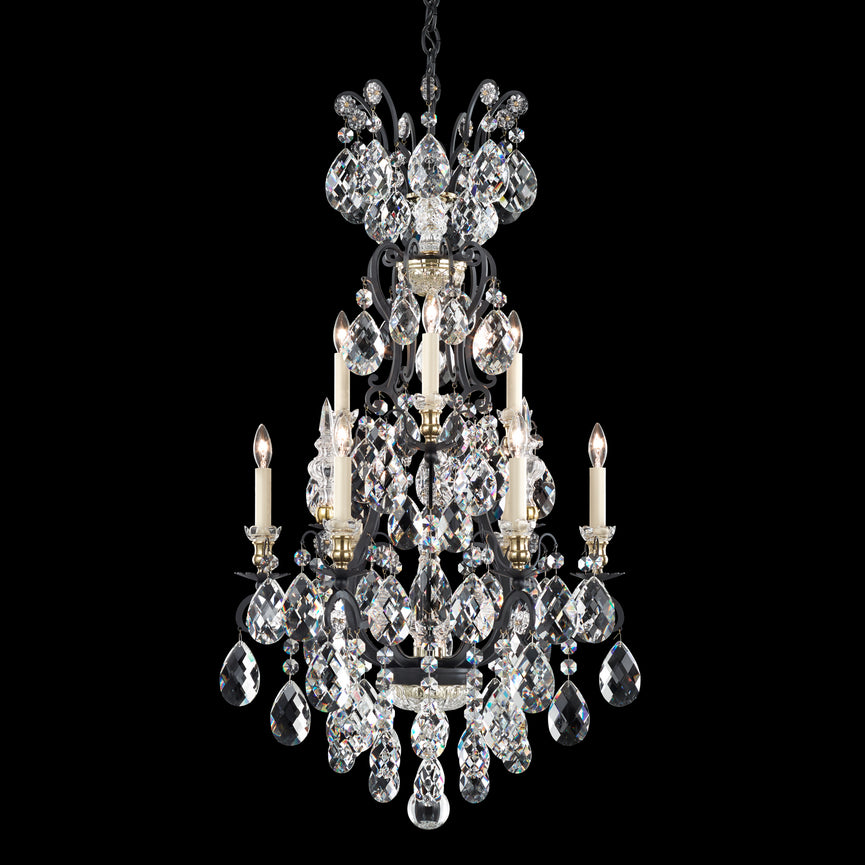 Schonbek - 3780-51 - Ten Light Chandelier - Renaissance - Black