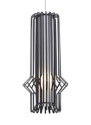 Visual Comfort Modern - 700MOSYRBS - One Light Pendant - Syrma - Satin Nickel