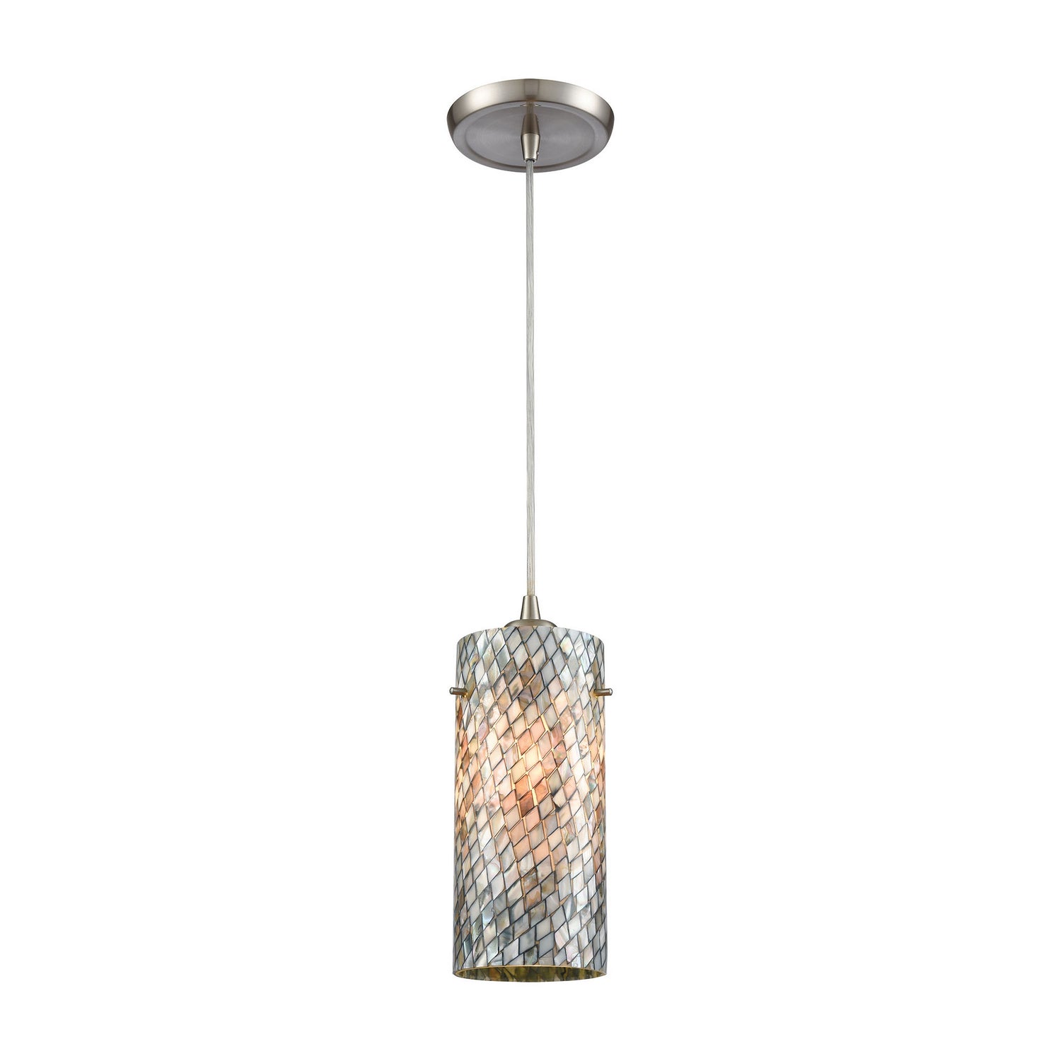 ELK Home - 10447/1 - One Light Mini Pendant - Capri - Satin Nickel