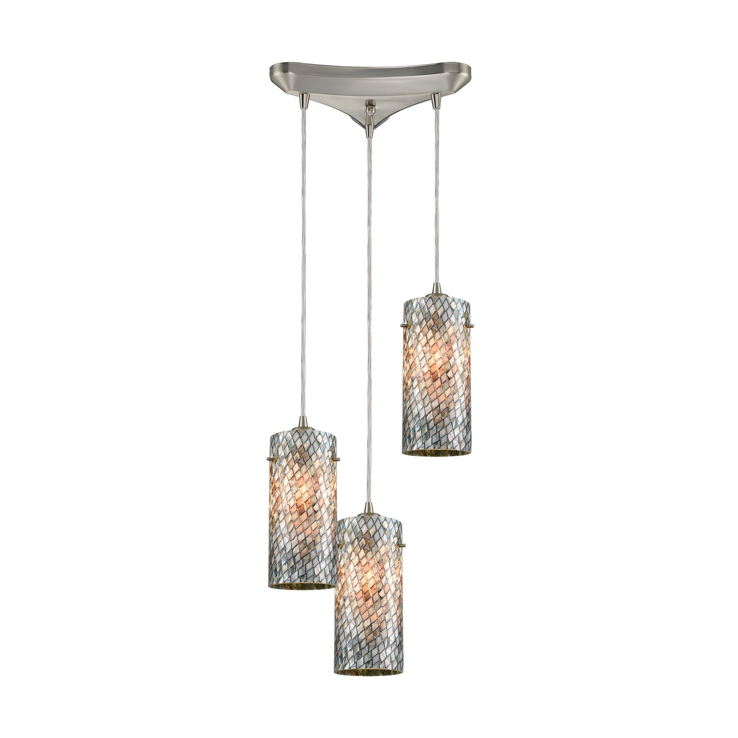 ELK Home - 10447/3 - Three Light Pendant - Capri - Satin Nickel