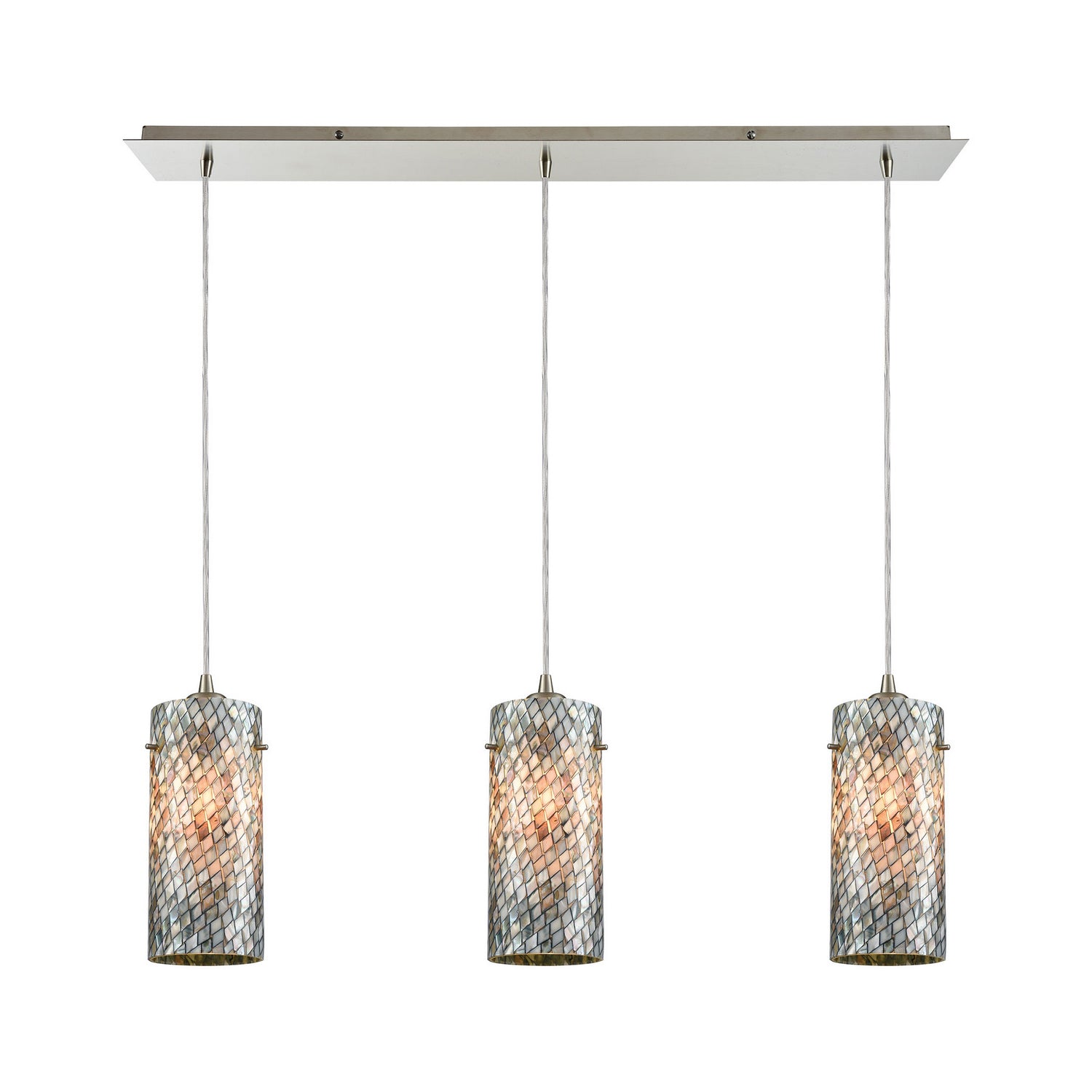 ELK Home - 10447/3LP - Three Light Pendant - Capri - Satin Nickel