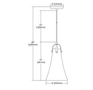 ELK Home - 10555/1 - One Light Mini Pendant - Hand Formed Glass - Oil Rubbed Bronze