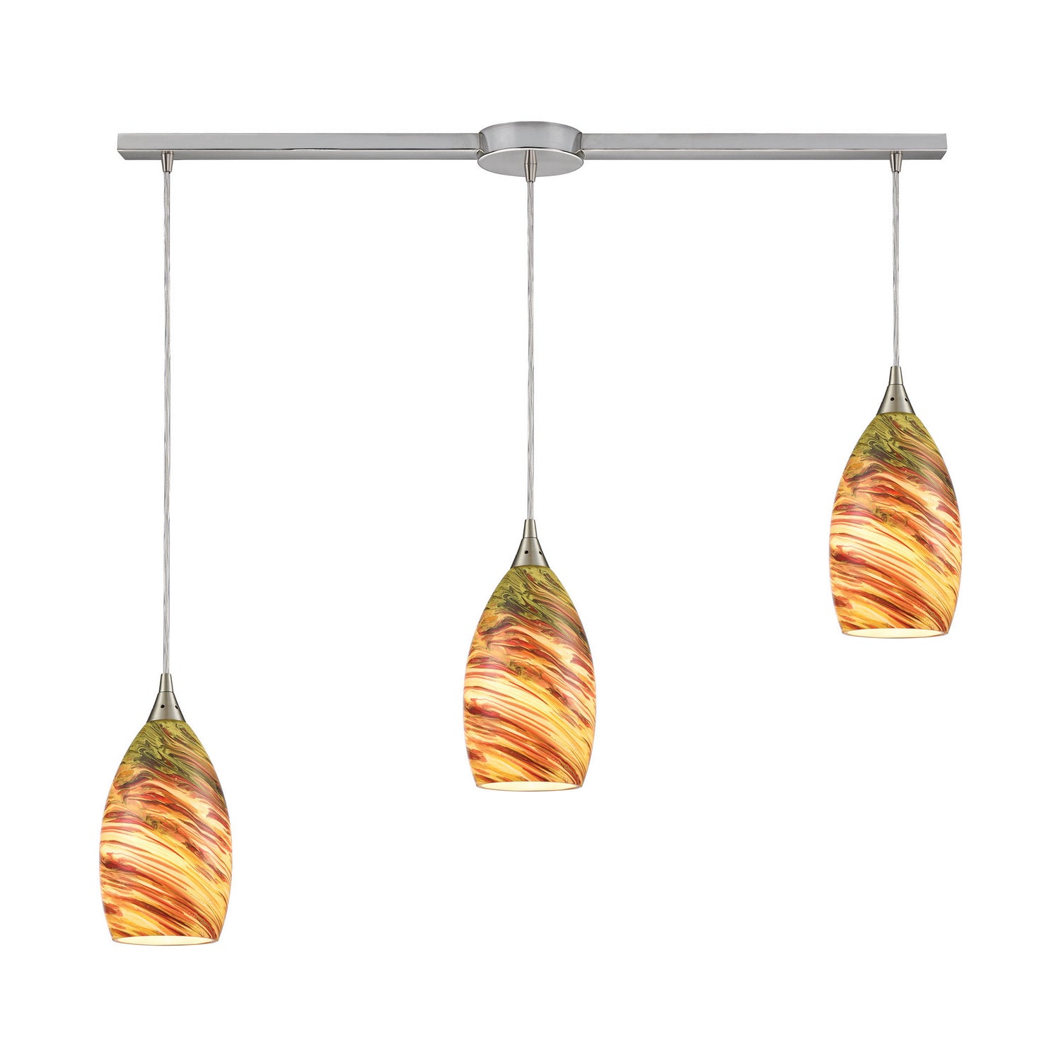 ELK Home - 10630/3L - Three Light Pendant - Collanino - Satin Nickel