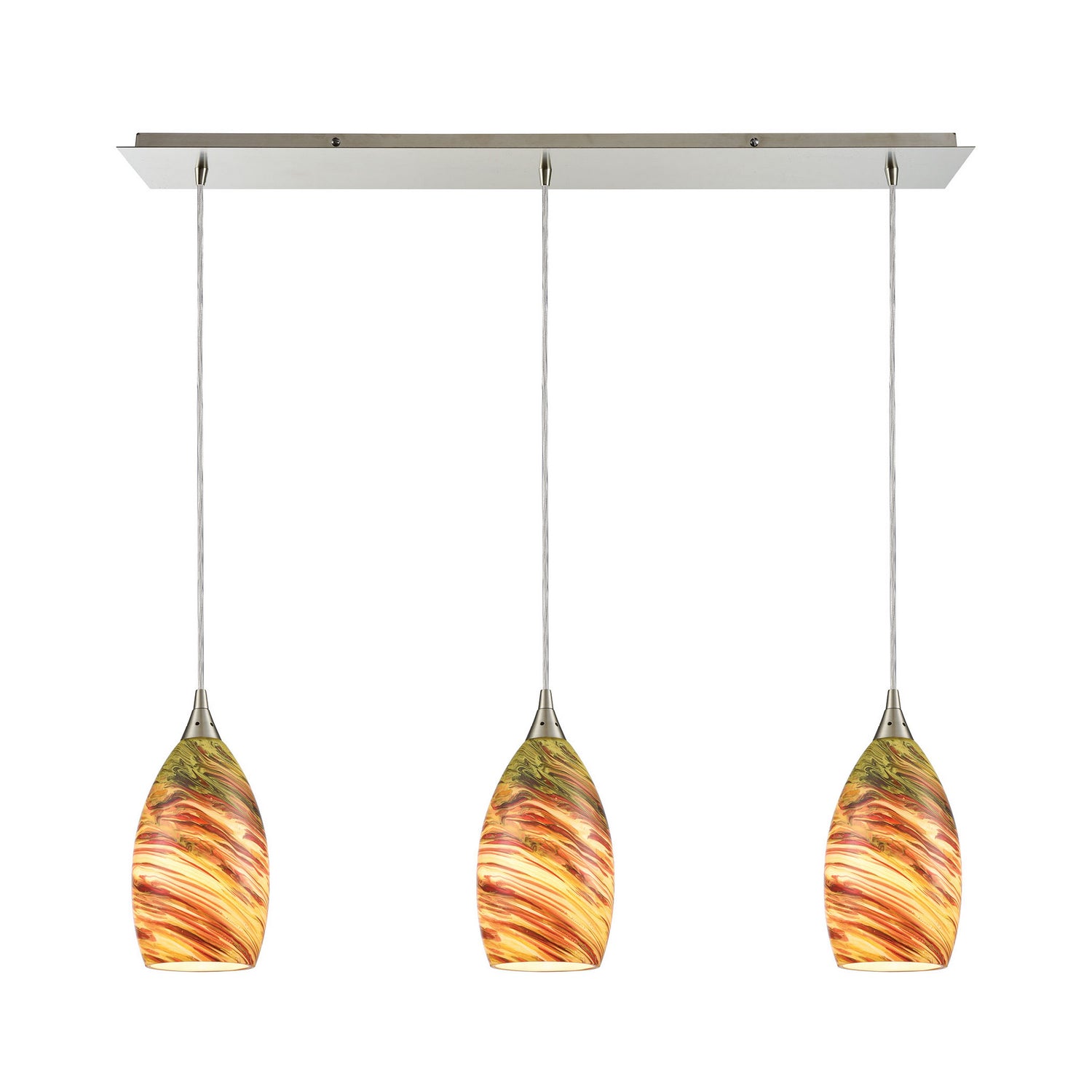 ELK Home - 10630/3LP - Three Light Pendant - Collanino - Satin Nickel