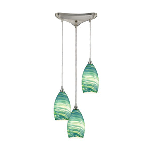 ELK Home - 10650/3 - Three Light Pendant - Collanino - Satin Nickel