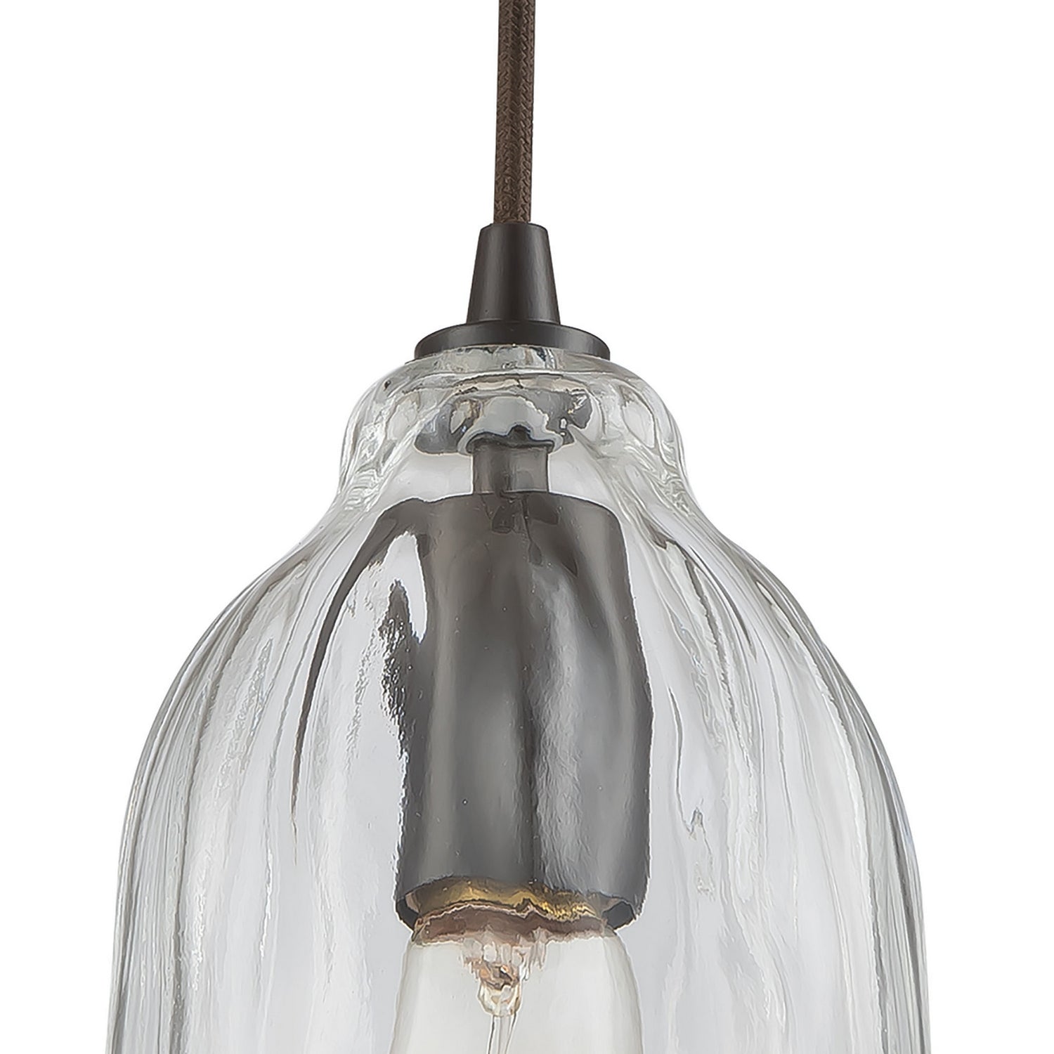 ELK Home - 10671/3L - Three Light Pendant - Hand Formed Glass - Oil Rubbed Bronze