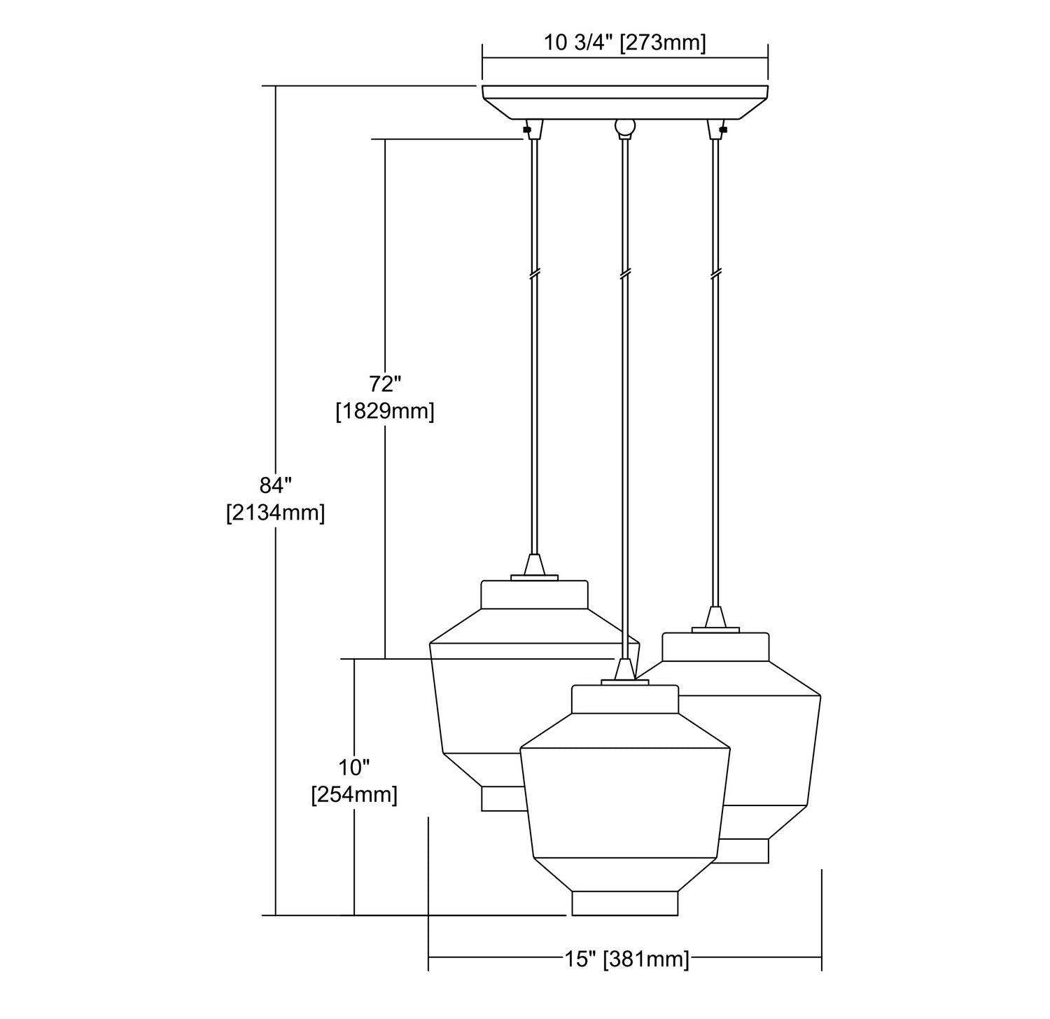 ELK Home - 10905/3 - Three Light Pendant - Barrel - Oil Rubbed Bronze