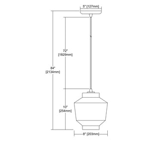 ELK Home - 10915/1 - One Light Mini Pendant - Barrel - Satin Nickel