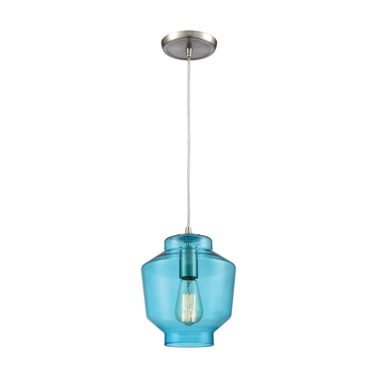 ELK Home - 10915/1 - One Light Mini Pendant - Barrel - Satin Nickel