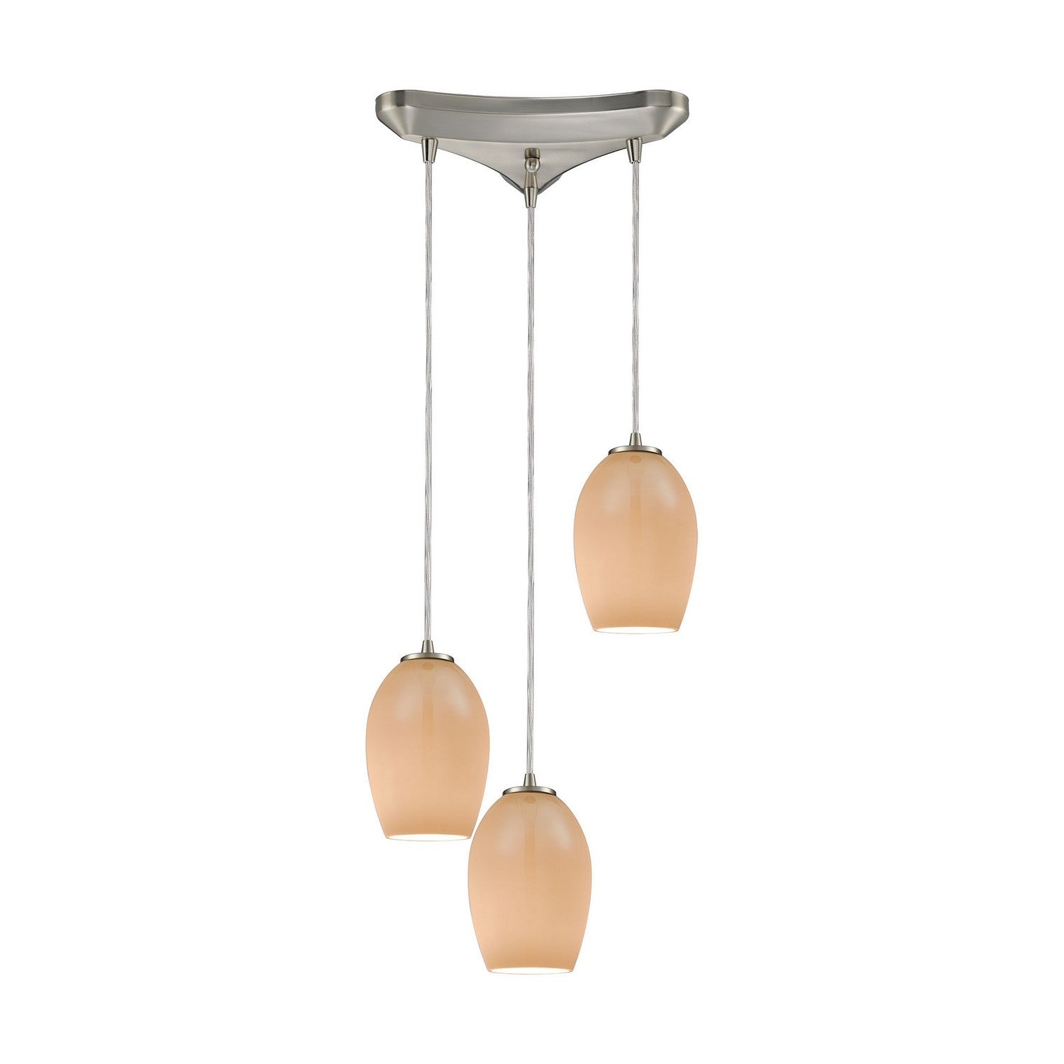 ELK Home - 10930/3 - Three Light Pendant - Villiska - Satin Nickel