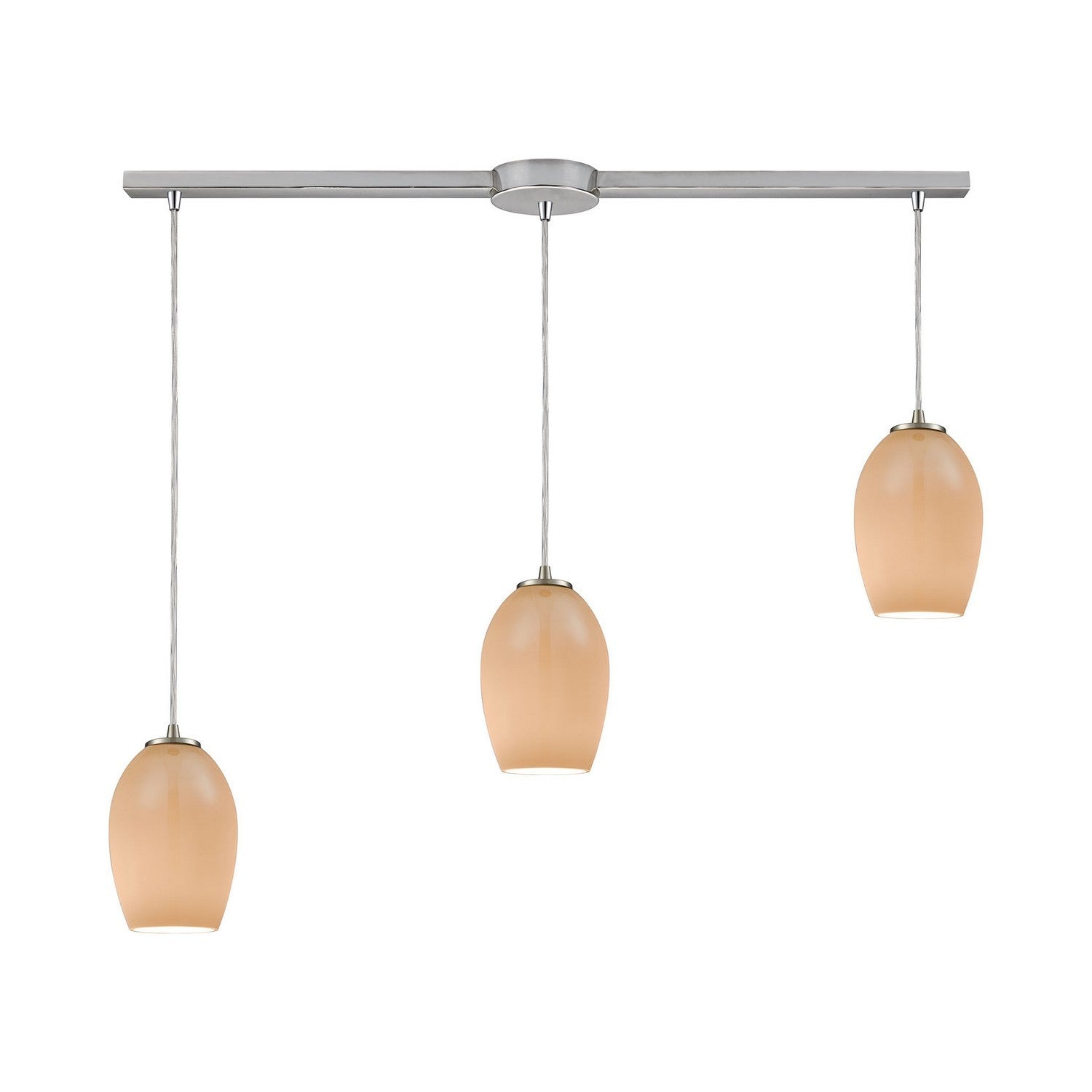 ELK Home - 10930/3L - Three Light Pendant - Villiska - Satin Nickel