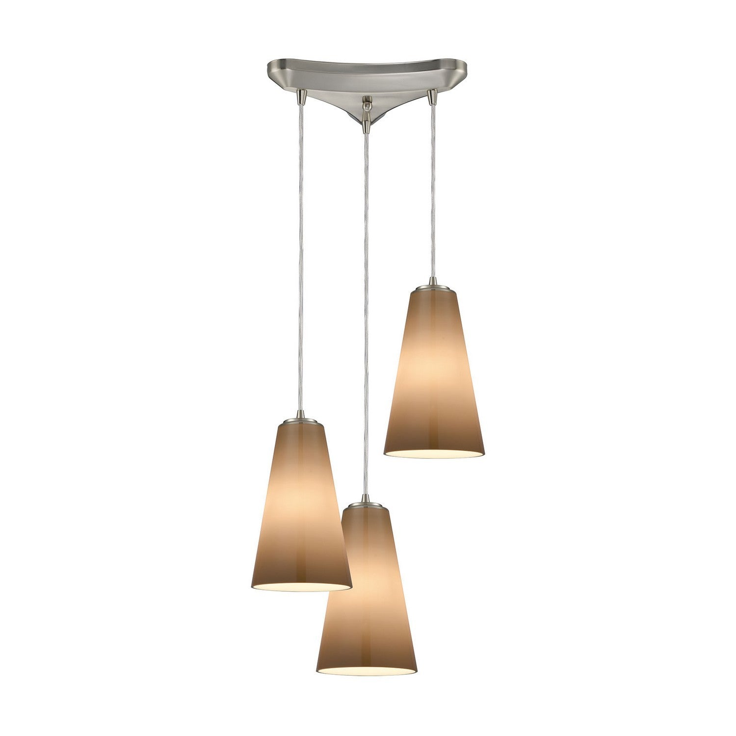 ELK Home - 10940/3 - Three Light Pendant - Connor - Satin Nickel