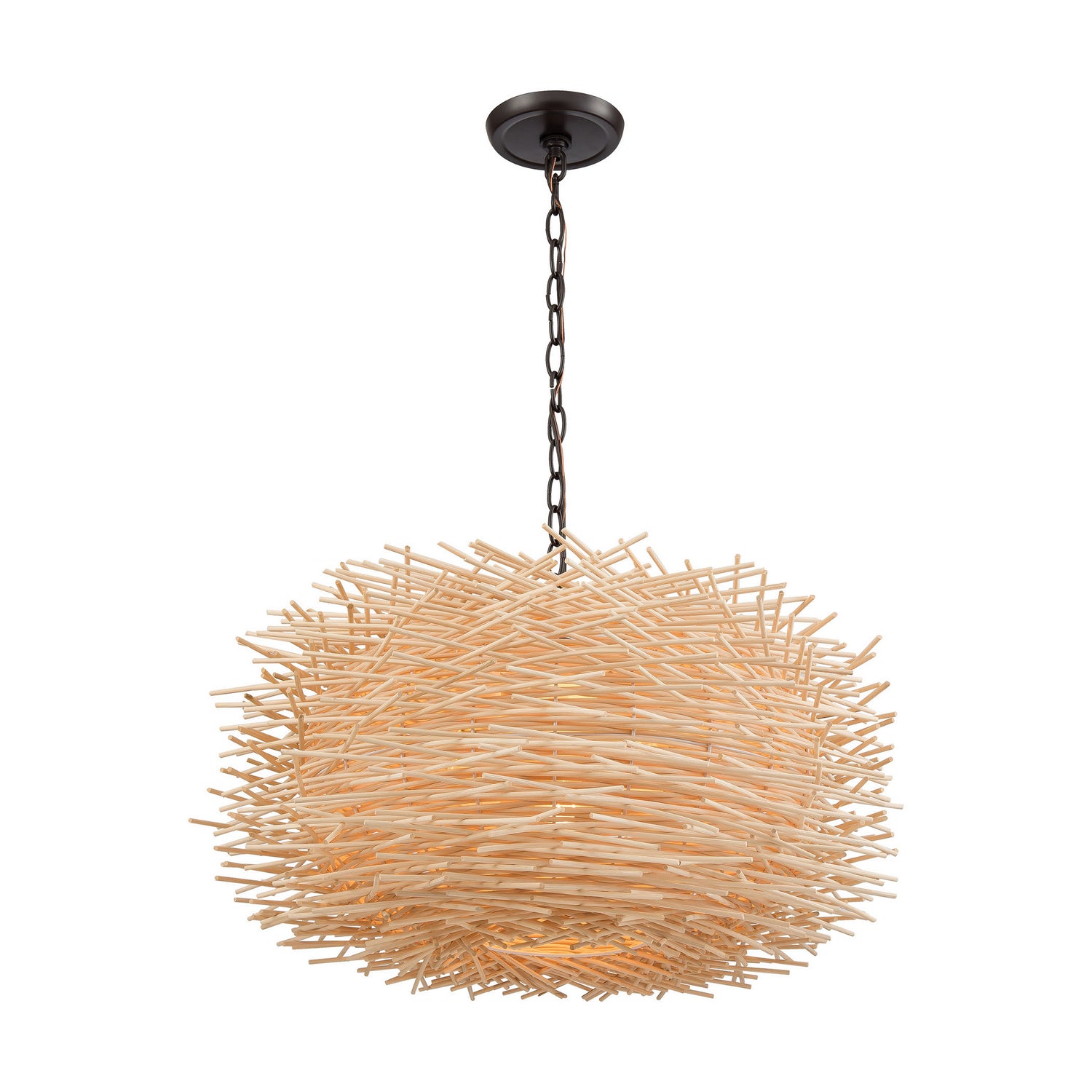 ELK Home - 10951/3 - Three Light Chandelier - Bamboo Nest - Oil Rubbed Bronze