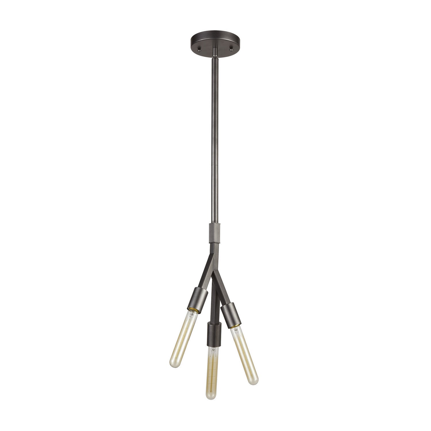 ELK Home - 11848/3 - Three Light Pendant - Free Form - Dark Graphite