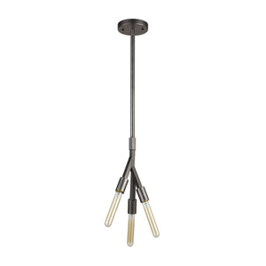 ELK Home - 11848/3 - Three Light Pendant - Free Form - Dark Graphite