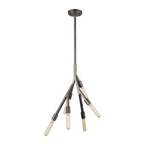 ELK Home - 11849/6 - Six Light Chandelier - Free Form - Dark Graphite