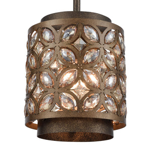 ELK Home - 12152/1 - One Light Mini Pendant - Rosslyn - Mocha