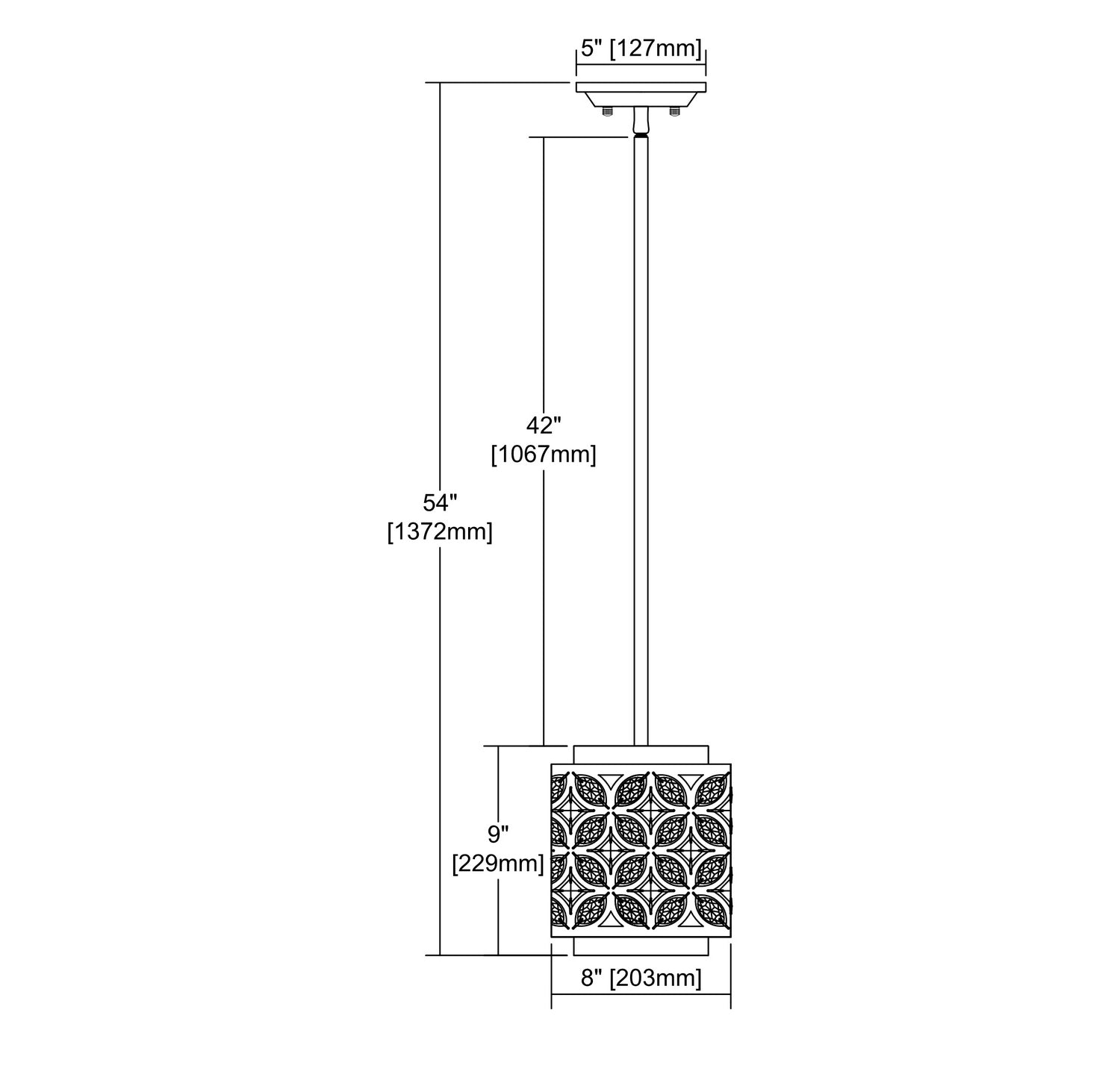 ELK Home - 12152/1 - One Light Mini Pendant - Rosslyn - Mocha