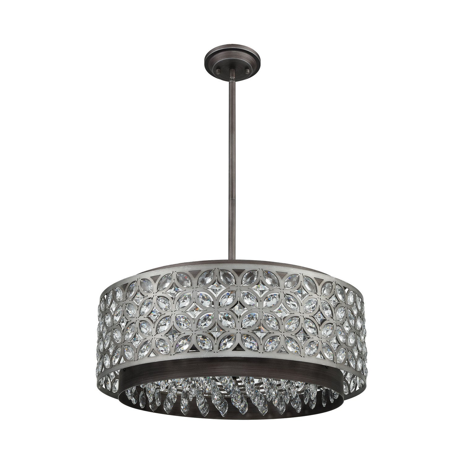 ELK Home - 12164/6 - Six Light Chandelier - Rosslyn - Weathered Zinc