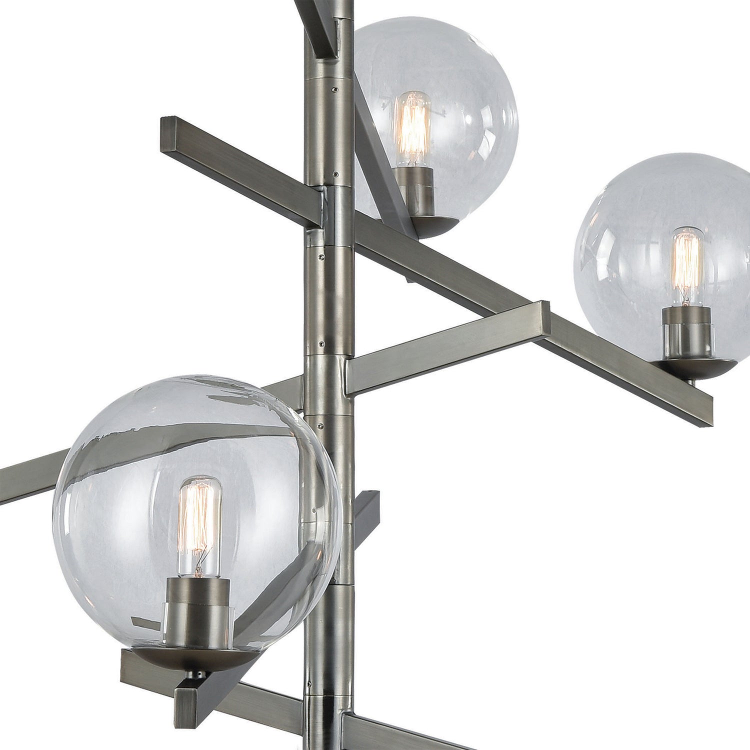 ELK Home - 12184/8 - Eight Light Chandelier - Globes of Light - Black