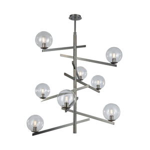 ELK Home - 12184/8 - Eight Light Chandelier - Globes of Light - Black