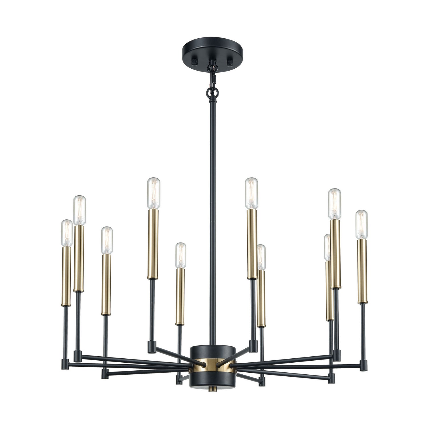 ELK Home - 15277/10 - Ten Light Chandelier - Livingston - Matte Black