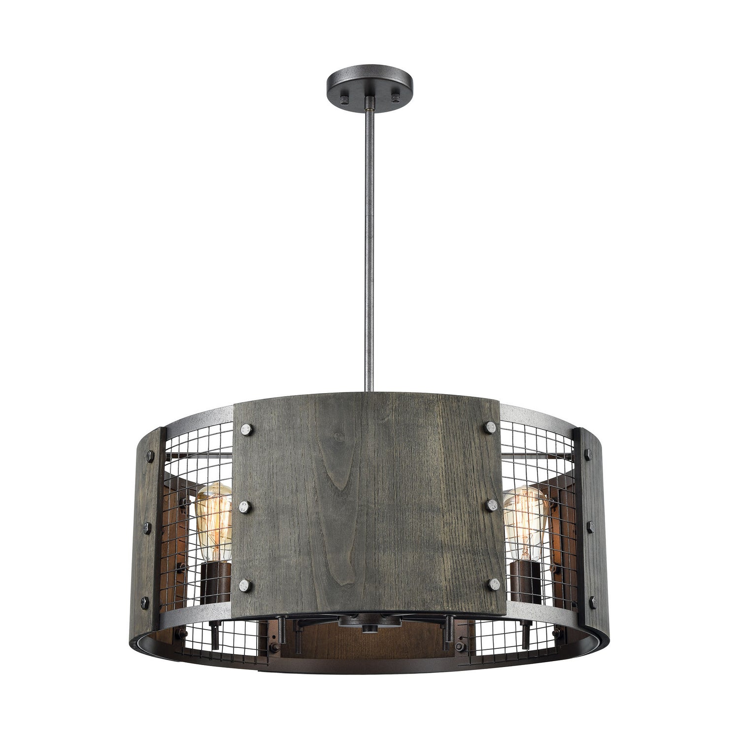 ELK Home - 15322/6 - Six Light Chandelier - Halstead - Ash Gray