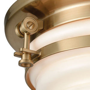 ELK Home - 16093/2 - Two Light Flush Mount - Riley - Satin Brass