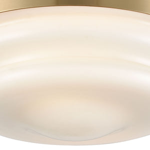 ELK Home - 16093/2 - Two Light Flush Mount - Riley - Satin Brass