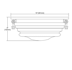 ELK Home - 16094/3 - Three Light Flush Mount - Riley - Satin Brass