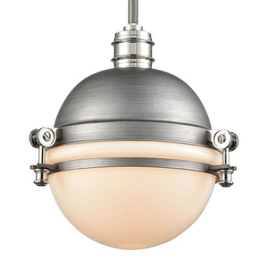 ELK Home - 16107/1 - One Light Mini Pendant - Riley - Weathered Zinc