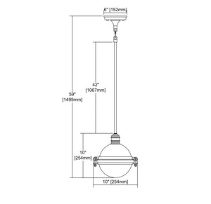 ELK Home - 16107/1 - One Light Mini Pendant - Riley - Weathered Zinc