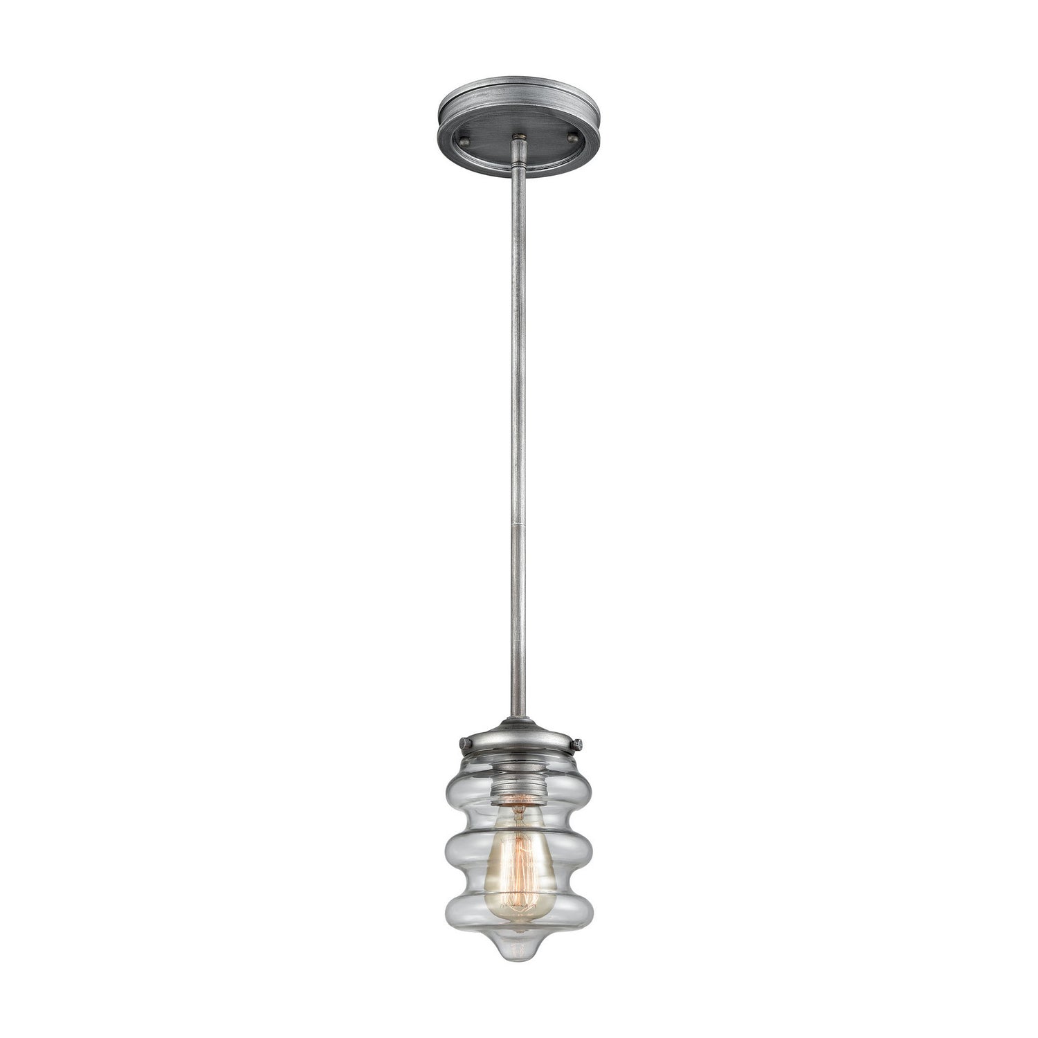 ELK Home - 16170/1 - One Light Mini Pendant - Synchronis - Weathered Zinc