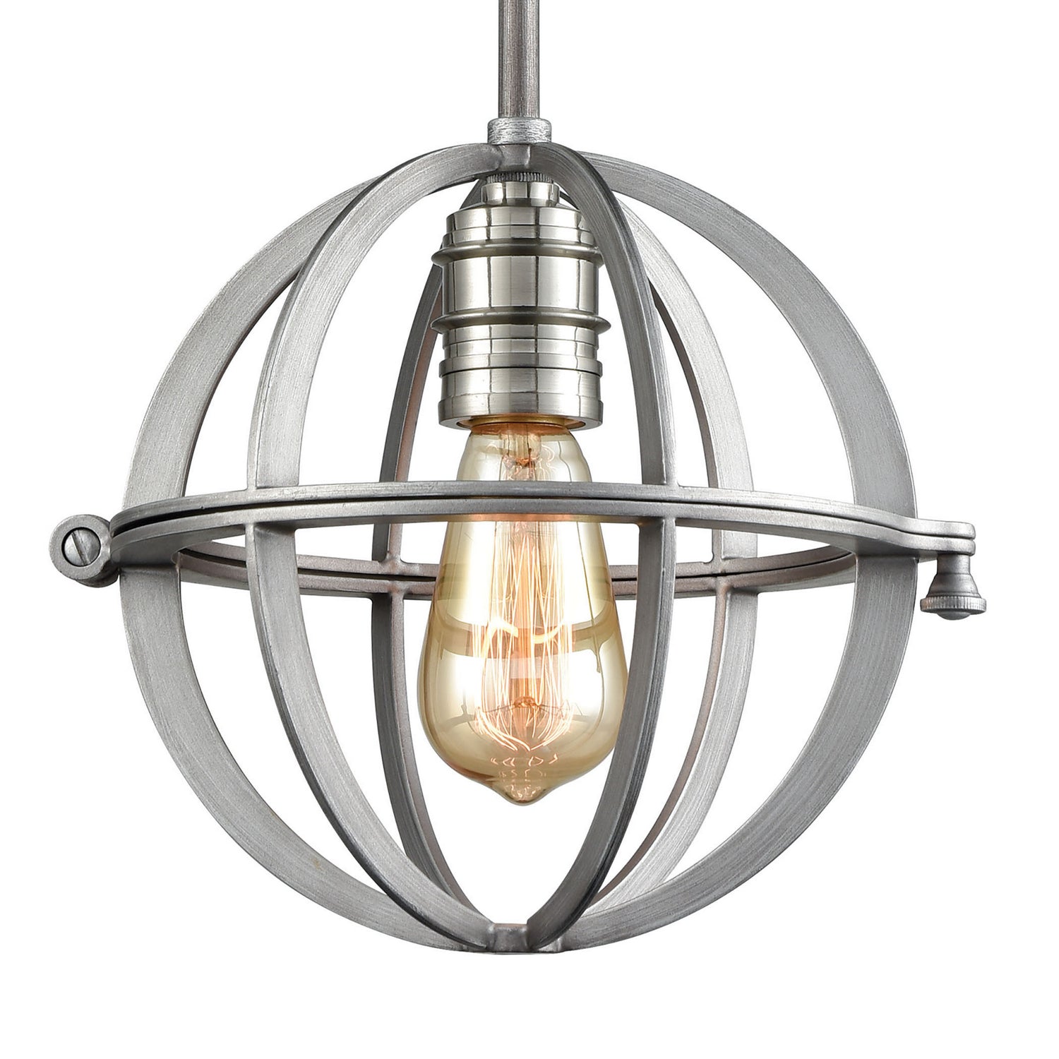 ELK Home - 16171/1 - One Light Mini Pendant - Aubridge - Weathered Zinc