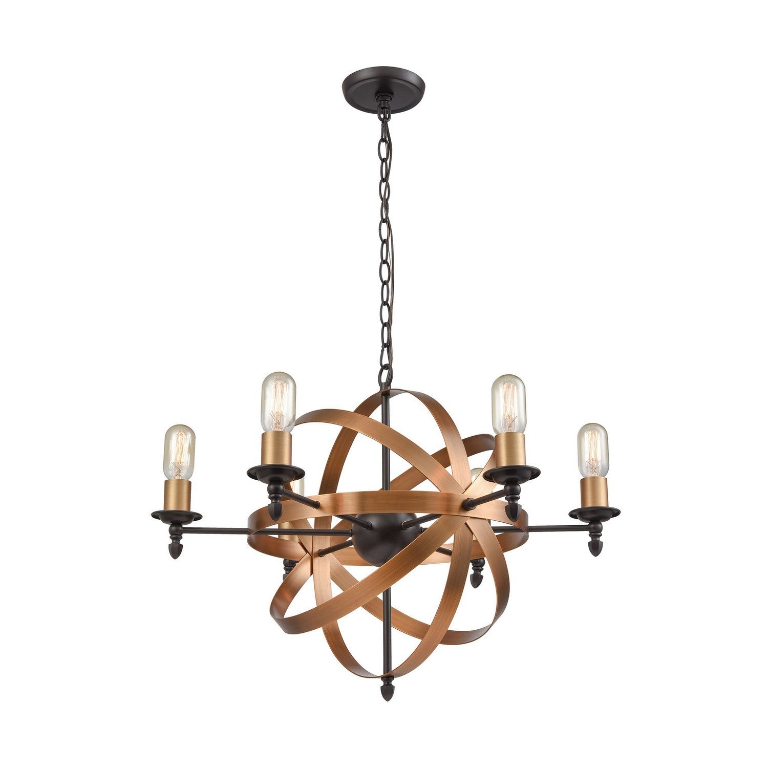 ELK Home - 21136/6 - Six Light Chandelier - Kingston - Oil Rubbed Bronze