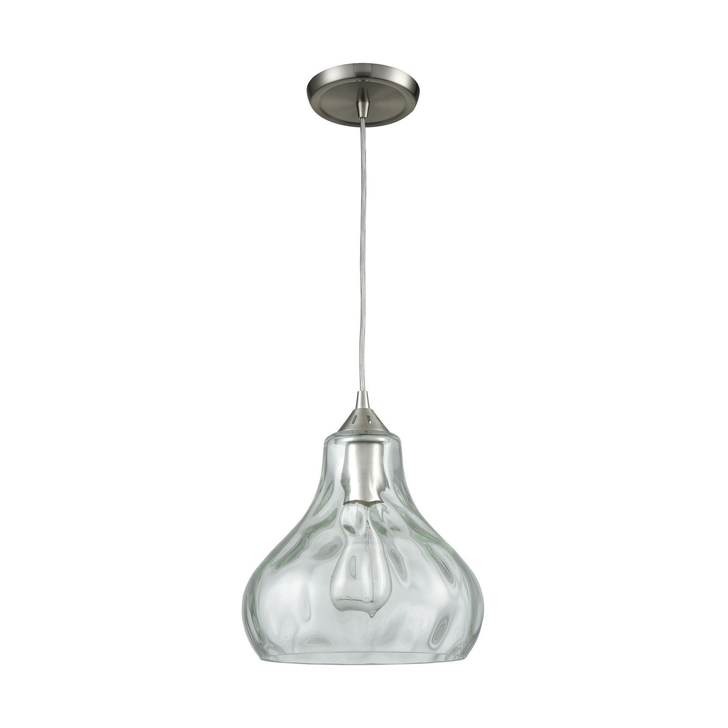 ELK Home - 25100/1 - One Light Mini Pendant - Belmont - Satin Nickel