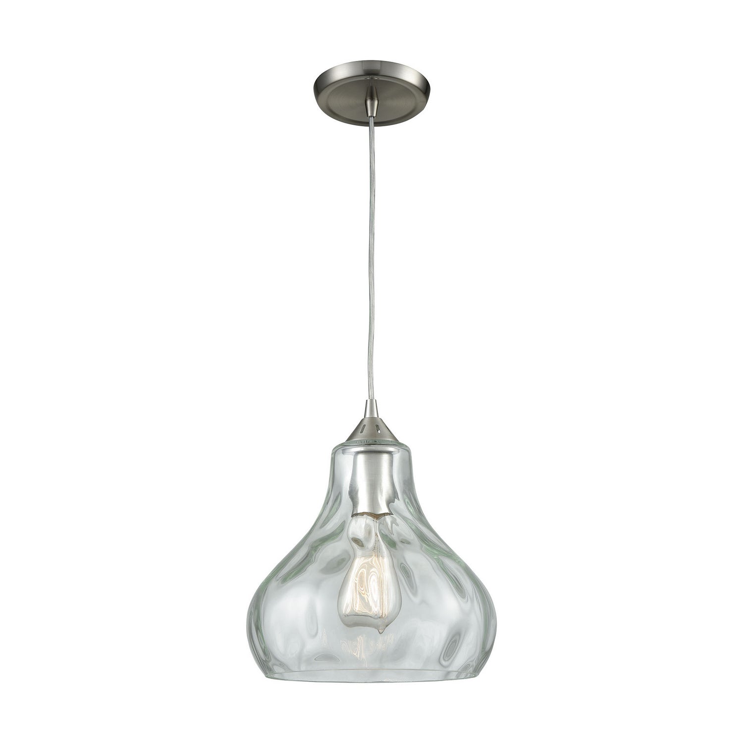 ELK Home - 25100/1 - One Light Mini Pendant - Belmont - Satin Nickel