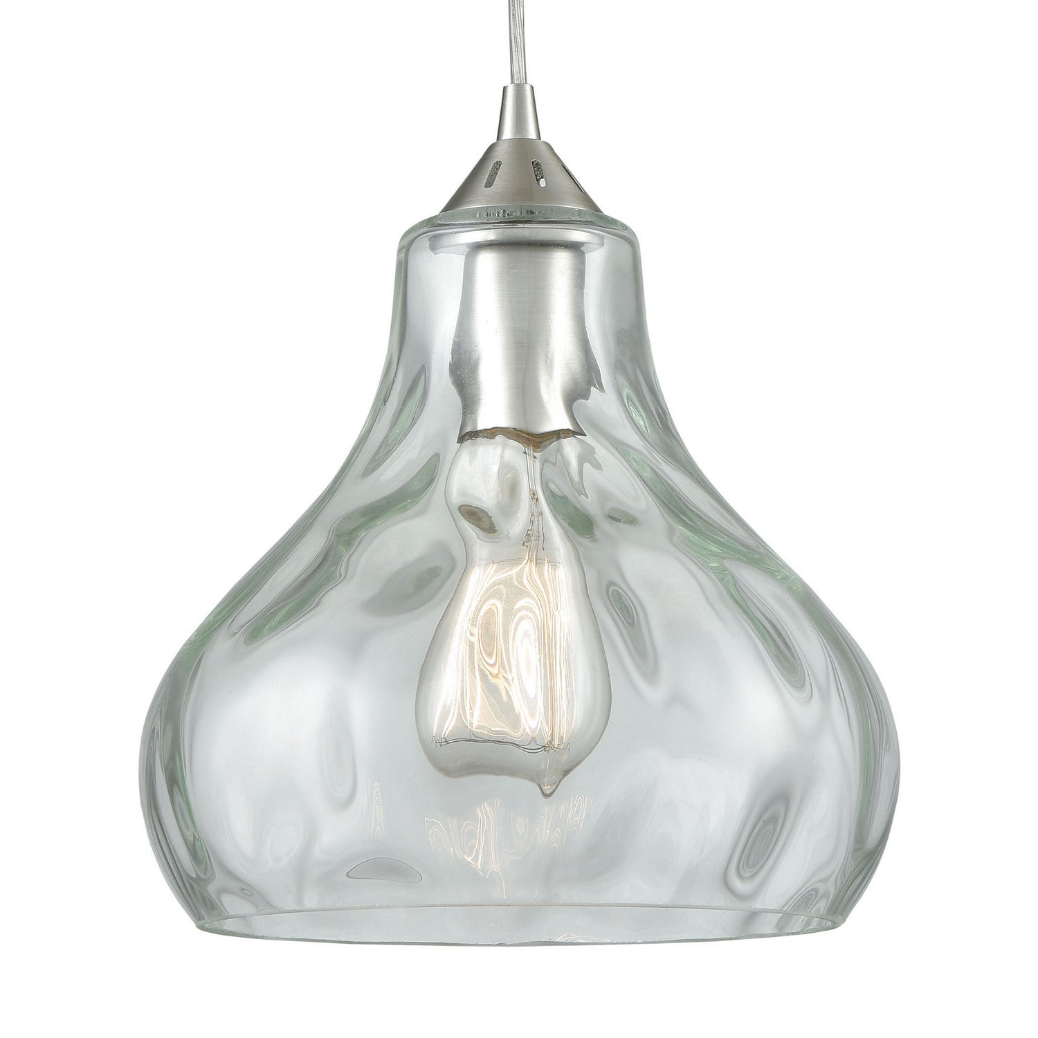 ELK Home - 25100/3 - Three Light Pendant - Belmont - Satin Nickel