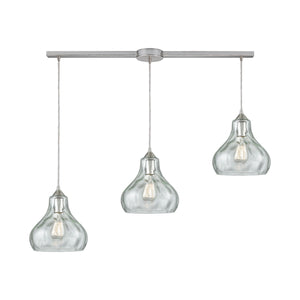 ELK Home - 25100/3L - Three Light Pendant - Belmont - Satin Nickel