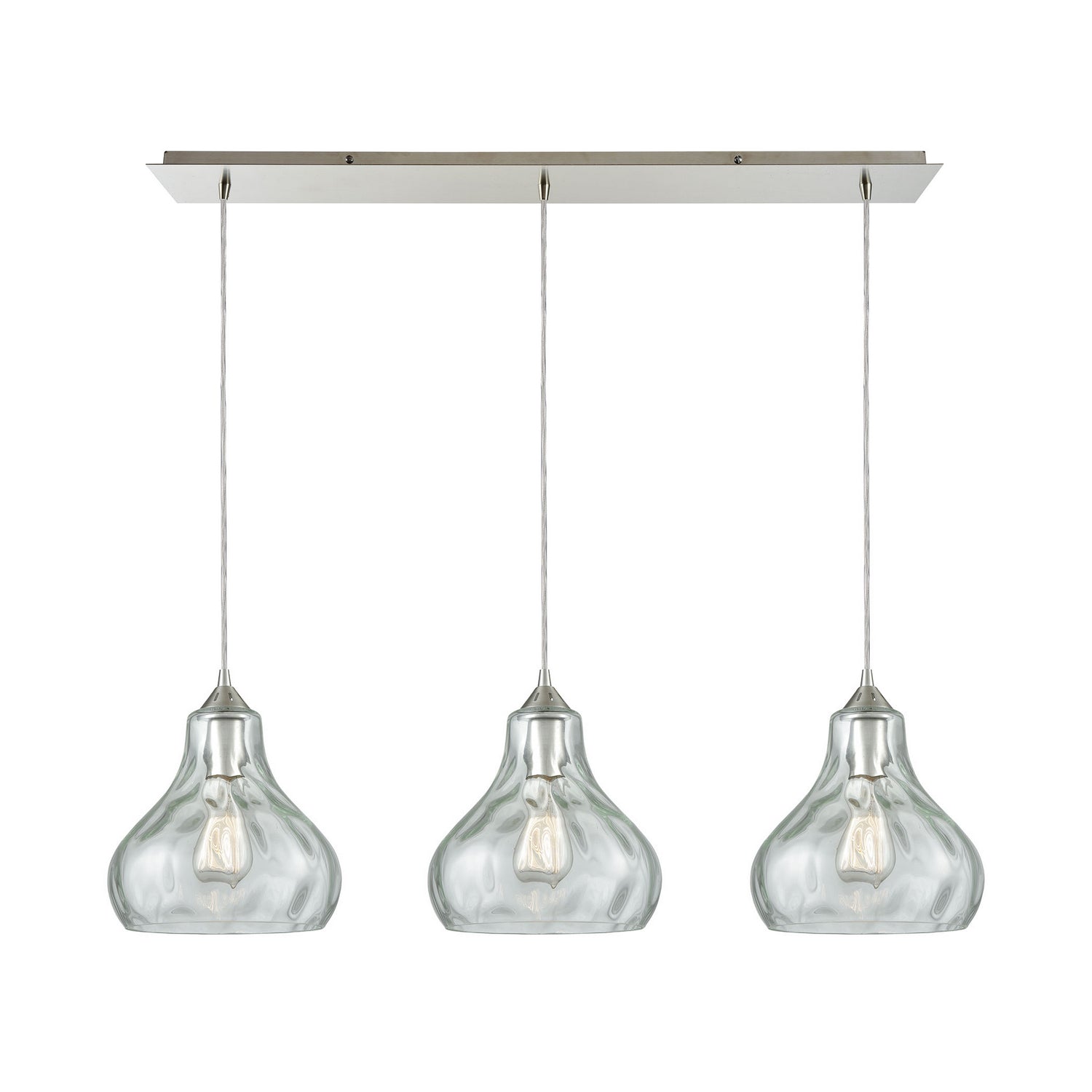 ELK Home - 25100/3LP - Three Light Pendant - Belmont - Satin Nickel