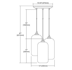 ELK Home - 25102/3 - Three Light Pendant - Sutter Creek - Oil Rubbed Bronze