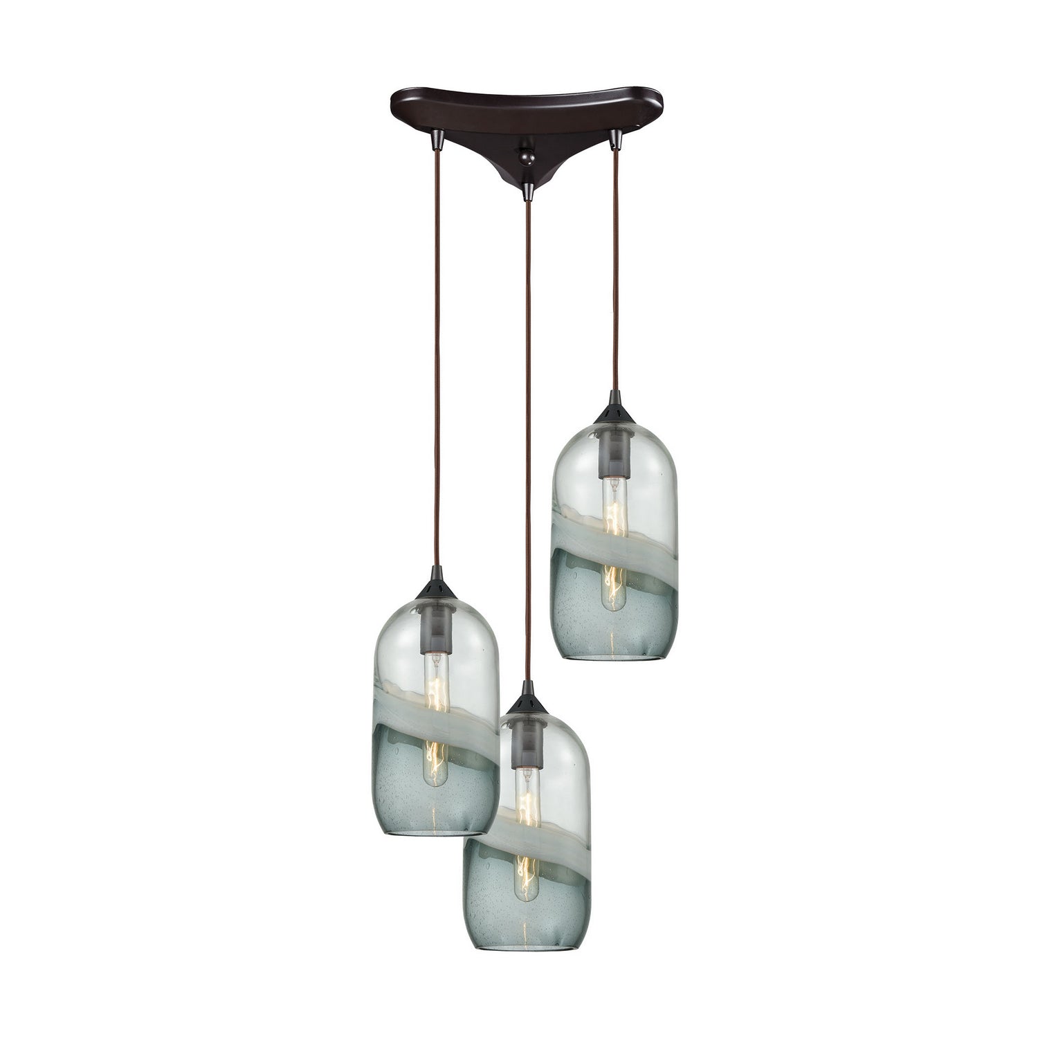 ELK Home - 25102/3 - Three Light Pendant - Sutter Creek - Oil Rubbed Bronze