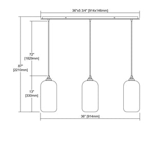 ELK Home - 25102/3LP - Three Light Pendant - Sutter Creek - Oil Rubbed Bronze