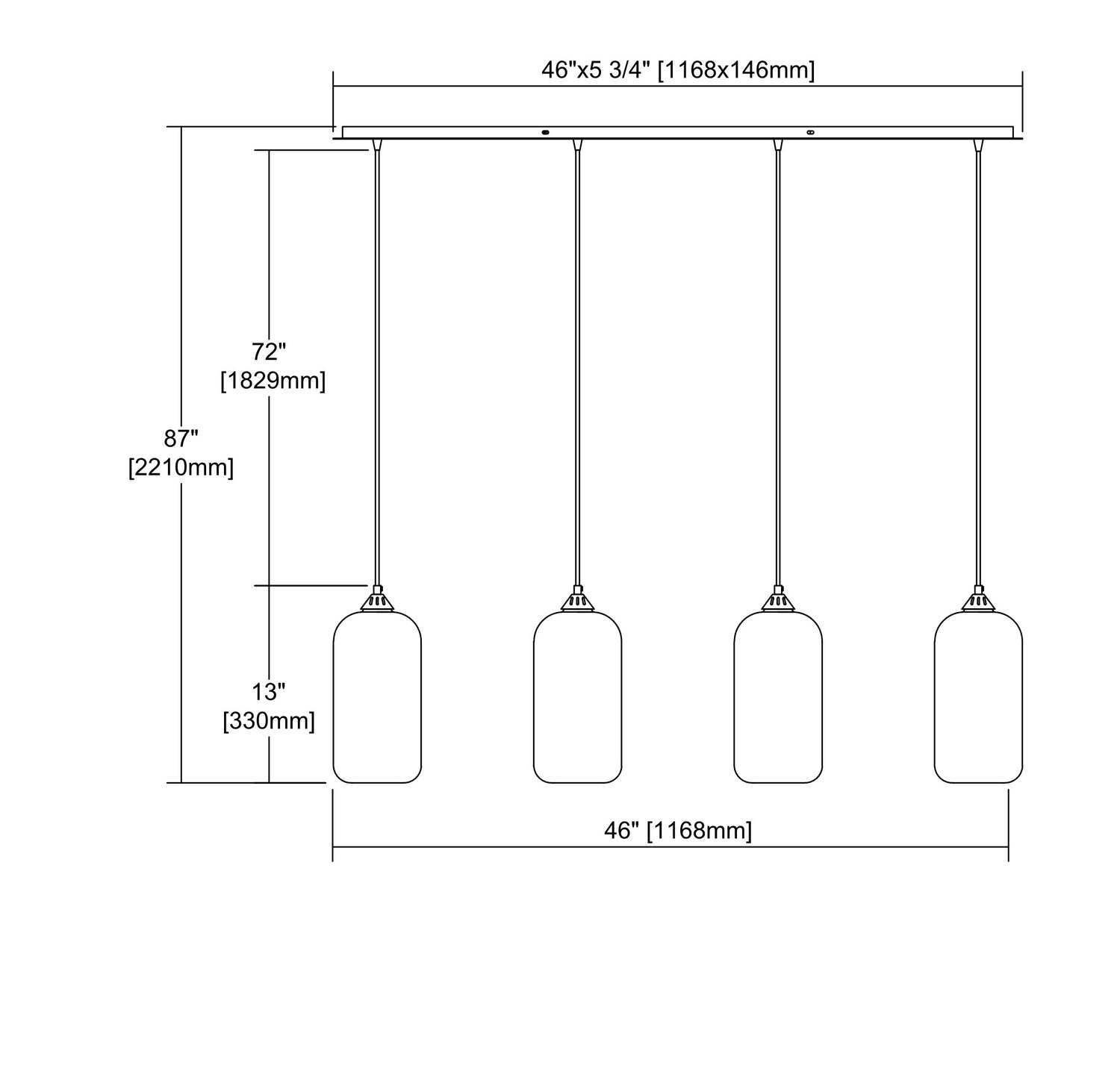 ELK Home - 25102/4LP - Four Light Pendant - Sutter Creek - Oil Rubbed Bronze