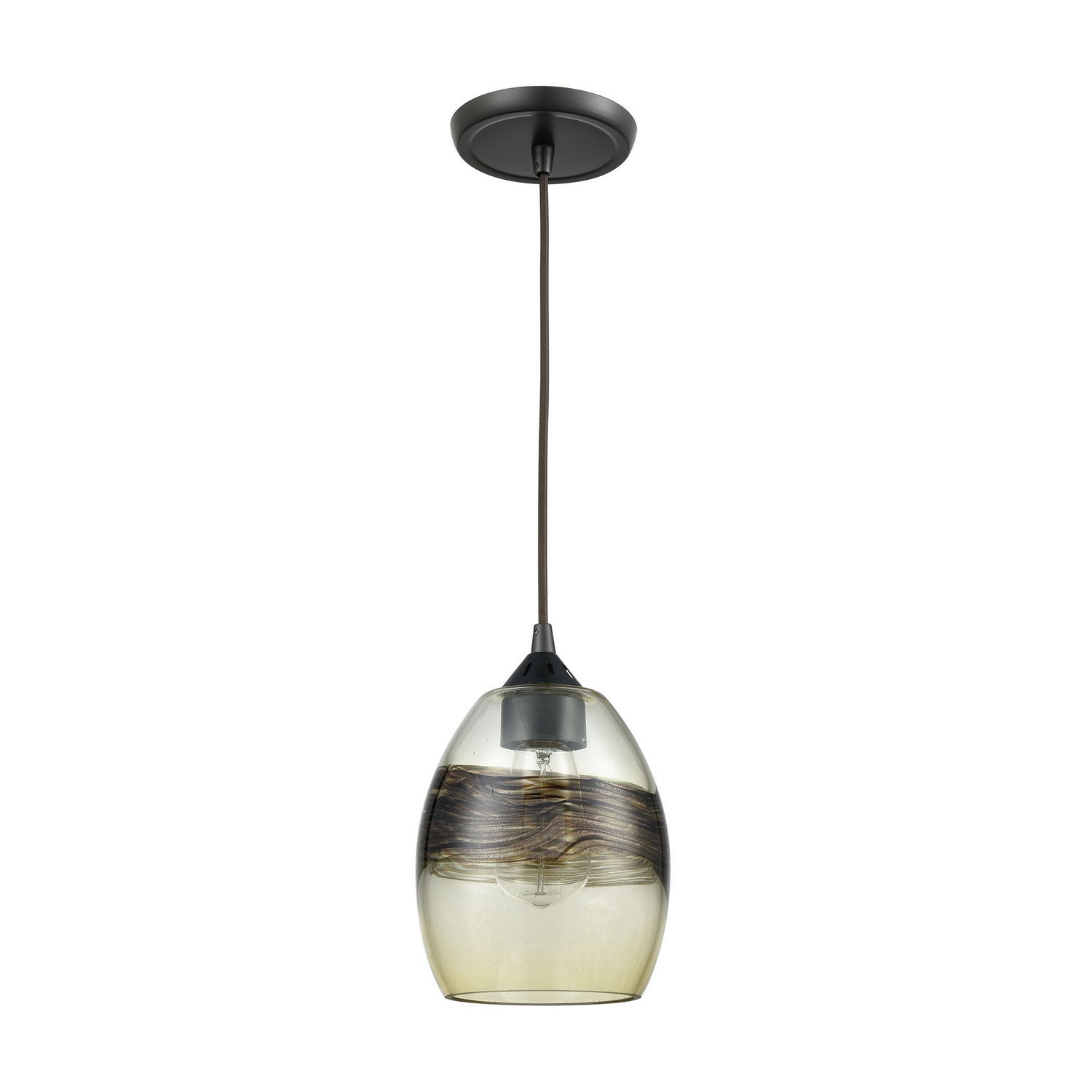 ELK Home - 25122/1 - One Light Mini Pendant - Whisp - Oil Rubbed Bronze