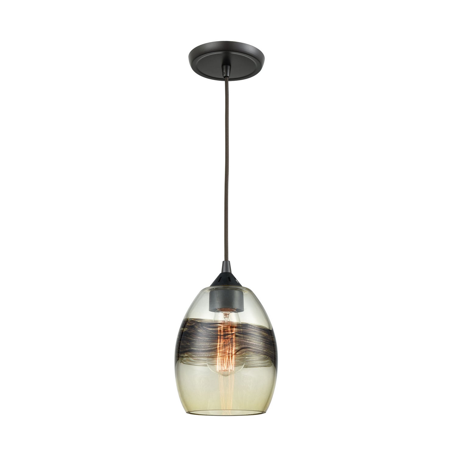 ELK Home - 25122/1 - One Light Mini Pendant - Whisp - Oil Rubbed Bronze