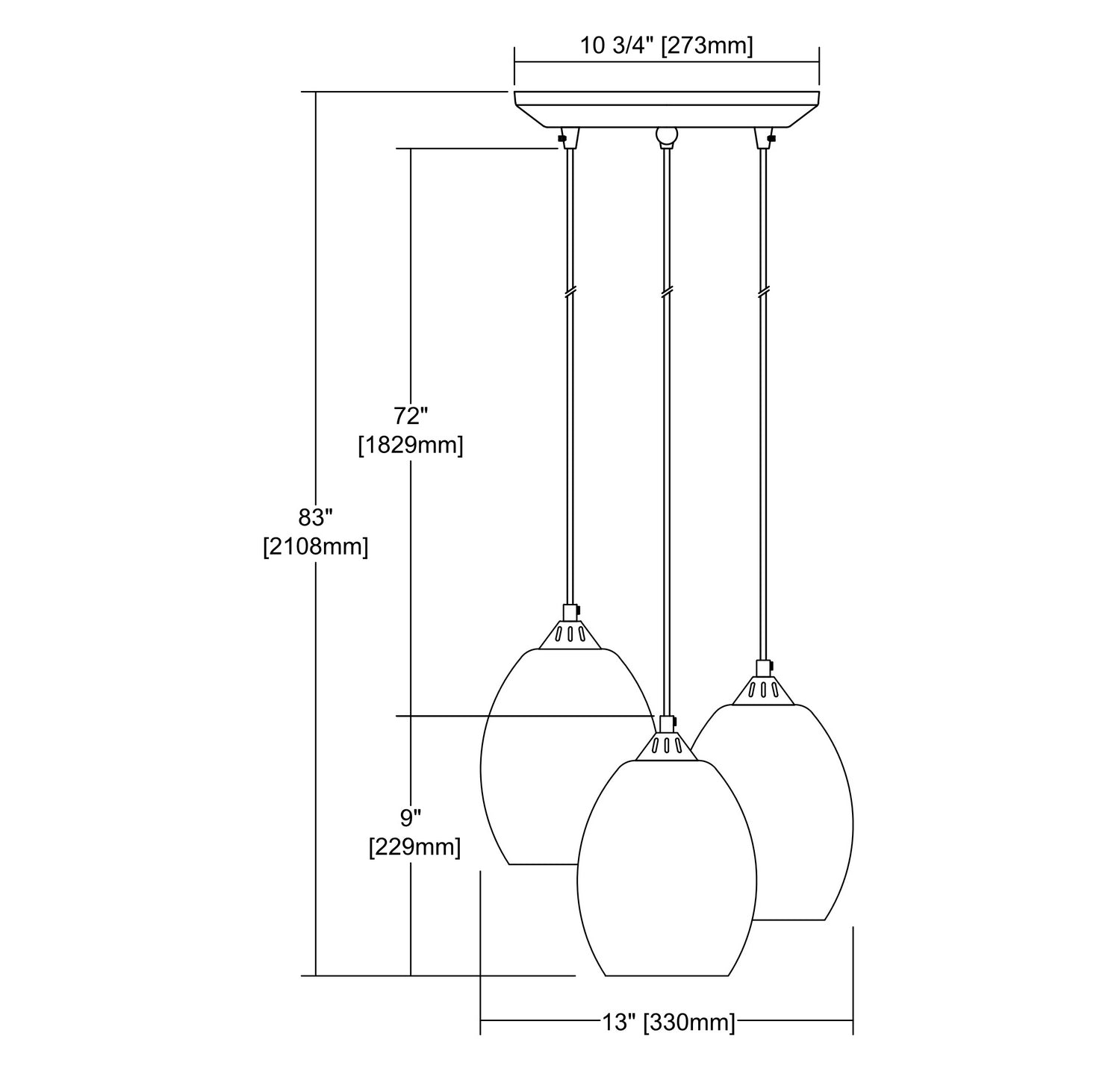 ELK Home - 25122/3 - Three Light Pendant - Whisp - Oil Rubbed Bronze