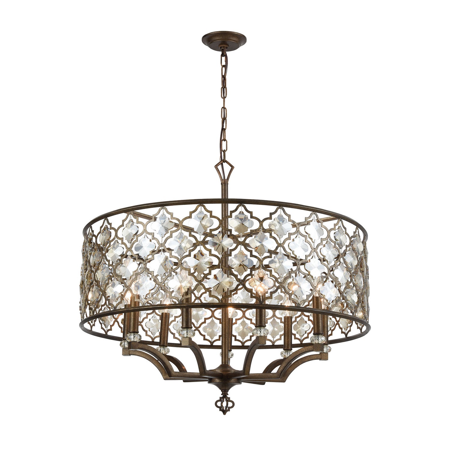 ELK Home - 31089/9 - Nine Light Chandelier - Armand - Weathered Bronze